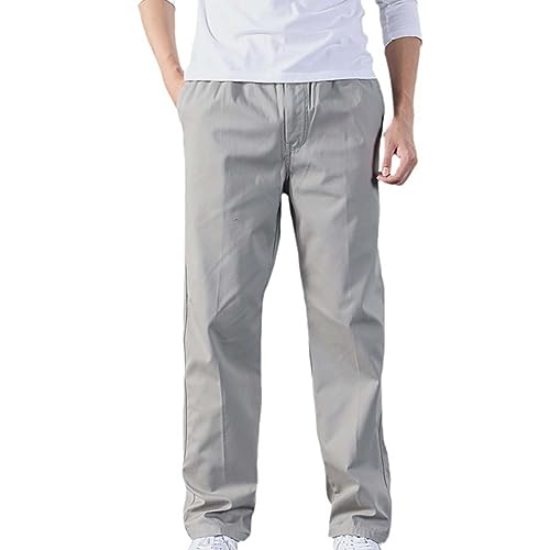 Men's Drawstring Waist Cargo Pants Sweatpants Men Zipper Pockets Tactical Clothing for Men Heavyweight Joggers Mens