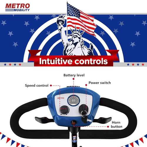 Folding Mobility Scooter for Seniors 4 Wheel Scooter for Adults Electric Scooter Compact for Travel - Electric Powered Wheelchair Device - Compact Heavy Duty Mobile (Purple)