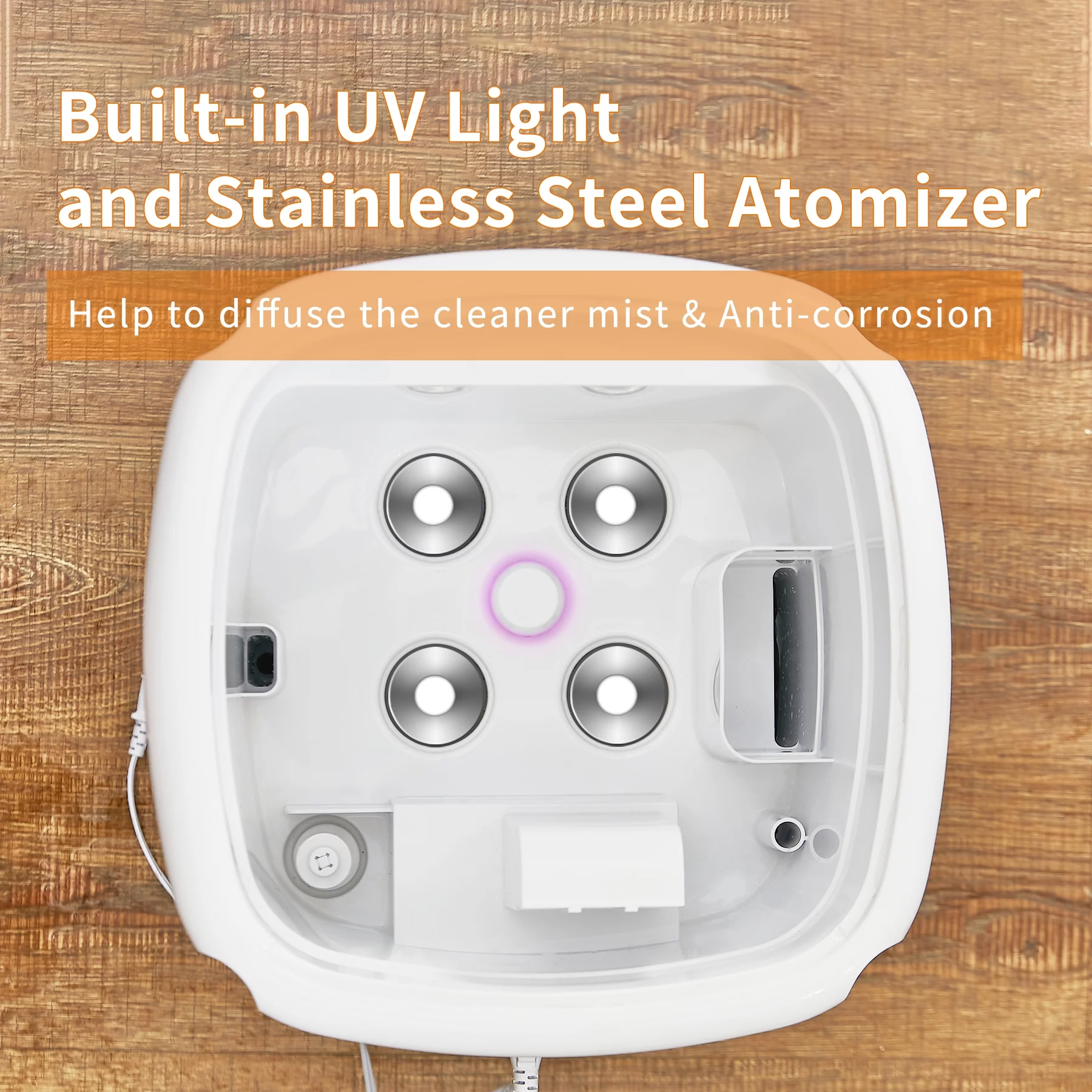 Large Humidifiers Whole-House Style Industrial Humidifier 2000 sq.ft, 5.5Gal Plant Humidifier Cool Mist Top Fill Humidifier 21L 2000ML/H Dual 360 Nozzles 3