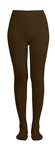 Women's Solid Colored Opaque Microfiber Footed Tights