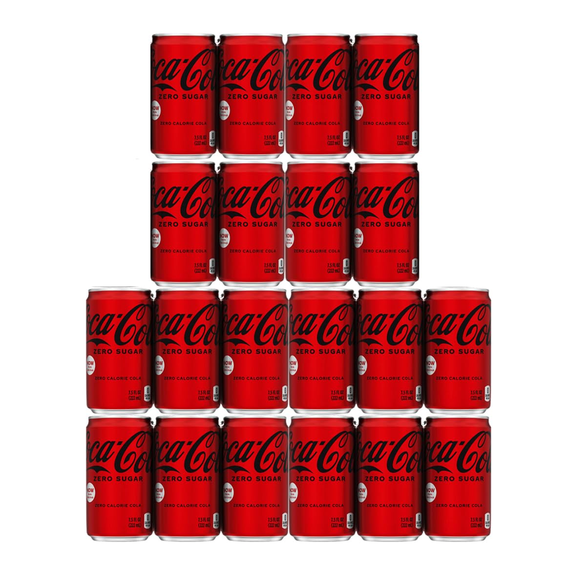 Coca Cola Coke Zero Sugar Mini-Can 7.5 fl oz, 20 Pack