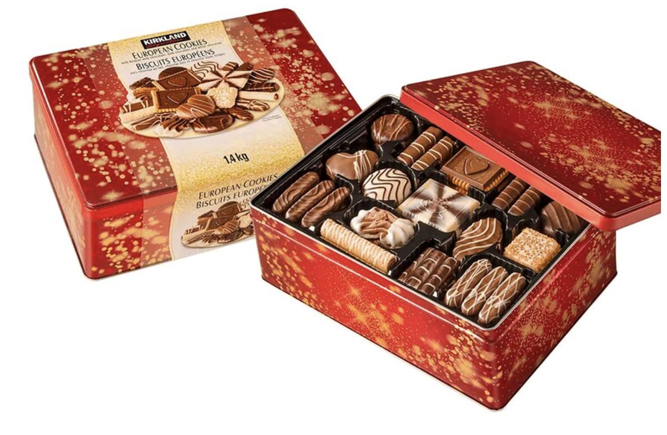 European Cookies Kirkland Signature with Belgian, Chocolate, 49.4 Oz (Original Pack)