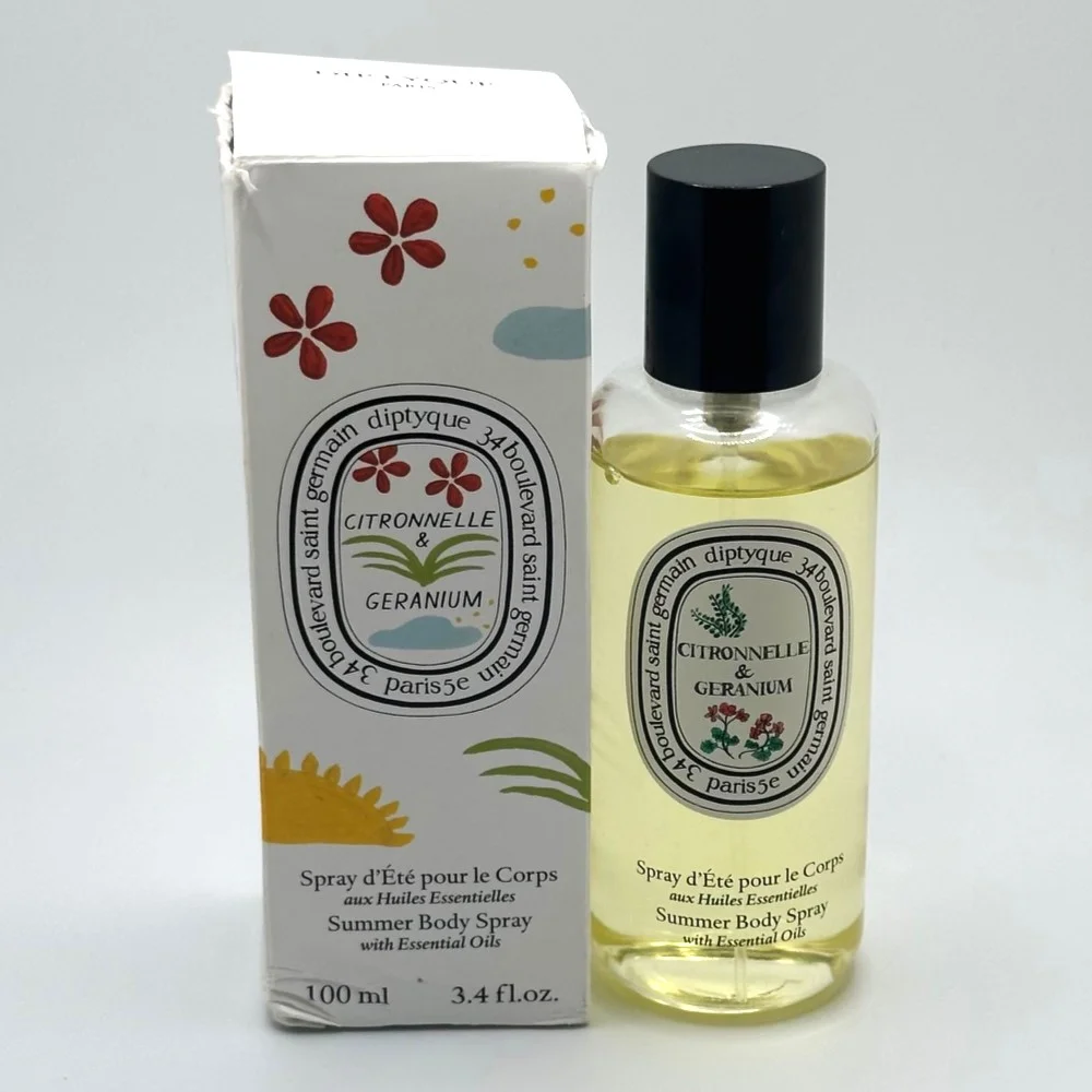 Like New - Diptyque Citronnelle & Geranium Summer Body Spray 3.4oz *See Description*