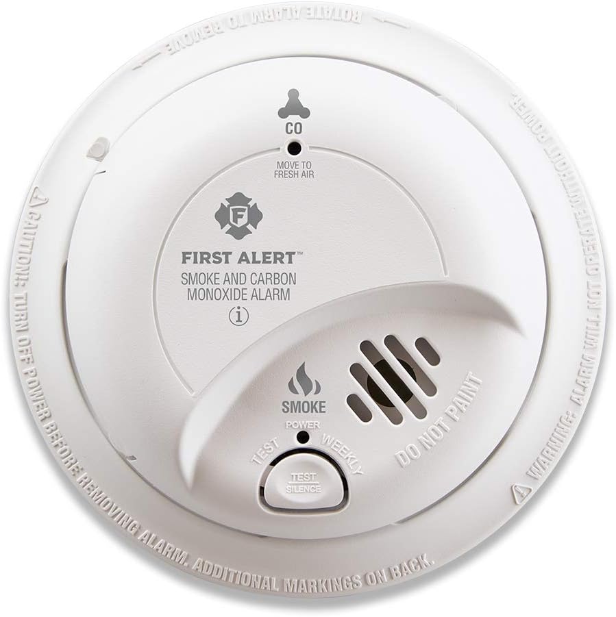 First Alert BRK SC9120B-12 Hardwired Smoke and Carbon Monoxide (CO) Detector with Battery Backup, 12-Pack