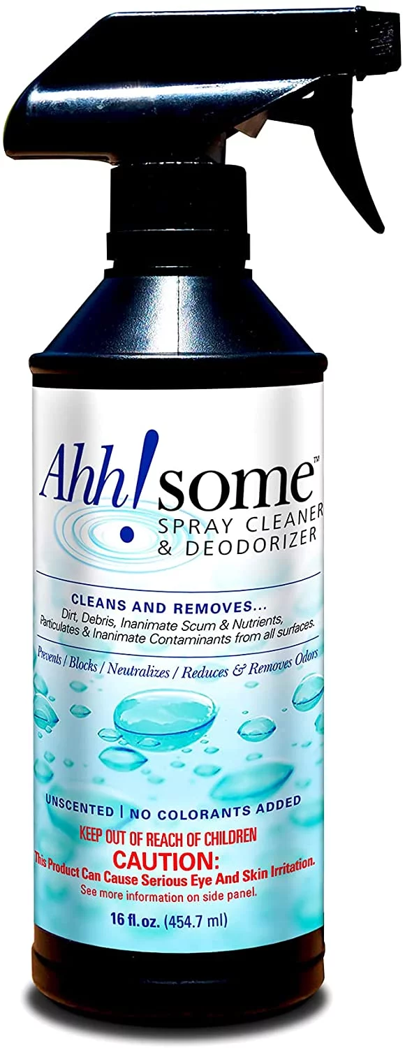 Ahh-Some All Purpose Cleaner Spray and Deodorizer - Hot Tub and Spa Shell, Surface and Filter Cartridge Cleaner - Complete Household Multi Surface Spray Cleaner to Remove Gunk, Grime and Stains 16oz