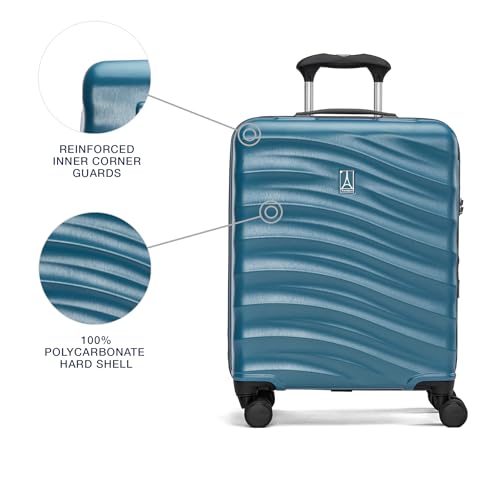 Travelpro Maxlite Air V2 Hardside Expandable Carry on Luggage, 8 Spinner Wheels, Lightweight Hard Shell Suitcase, TSA lock, Black, Carry On 21-Inch