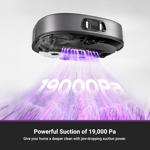 Eureka E20 Plus Robot Vacuum and Mop Combo, Robot Vacuum Cleaner with Bagless Self Emptying Station, 45-Day Capacity 8000Pa Suction and Anti Hair-Tangling Brush App Control LiDAR Navigation