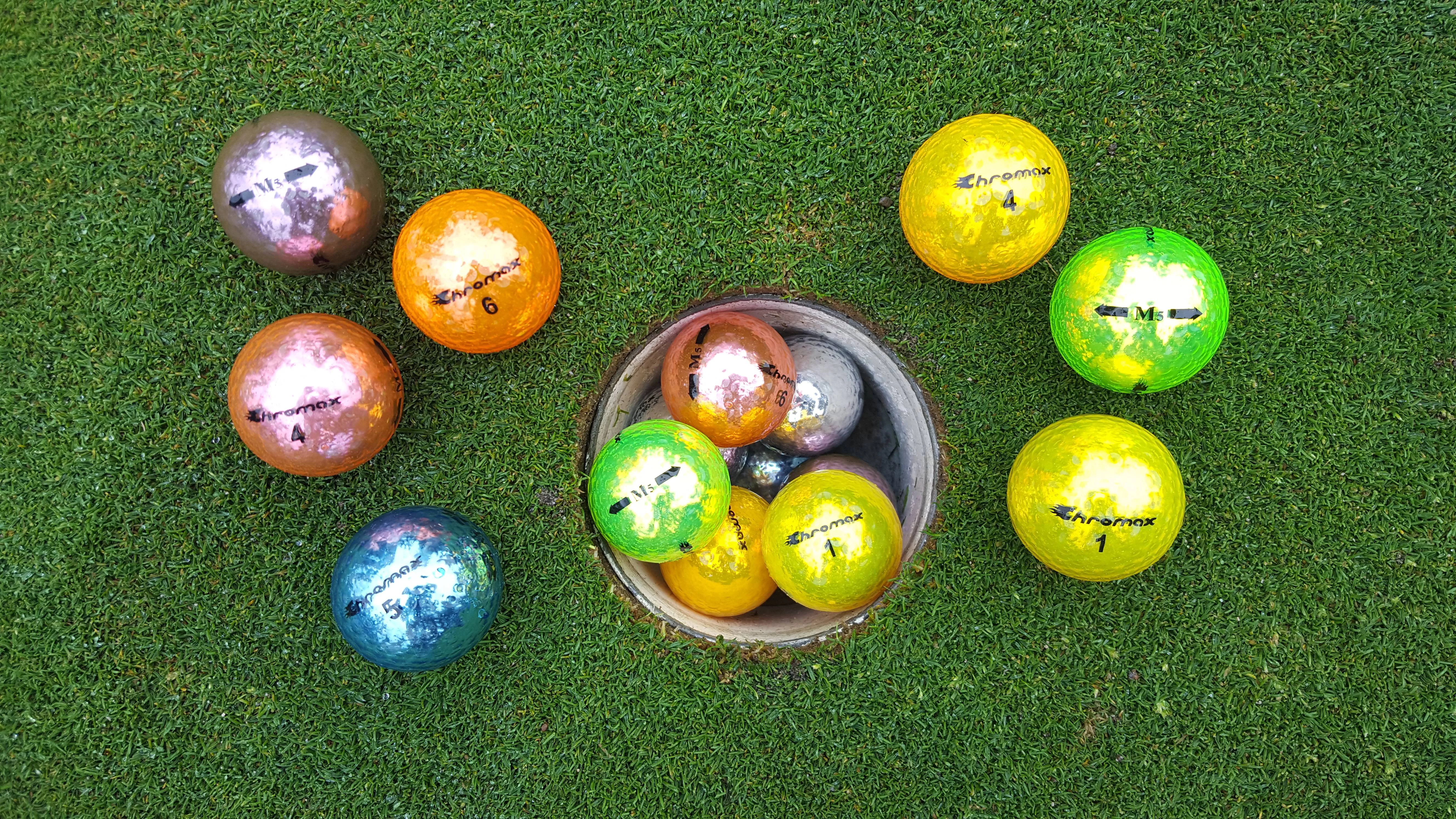 Chromax M5 Golf Balls, Assorted Colors, 6 Pack