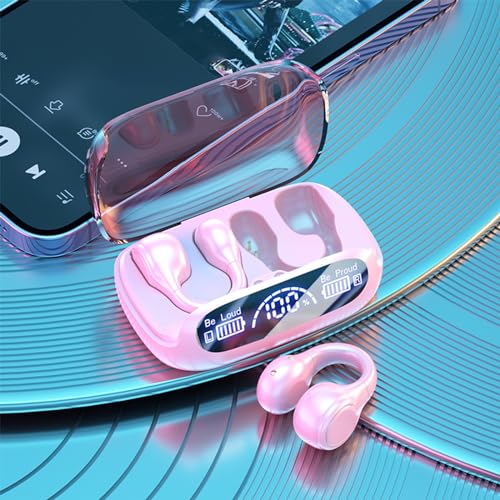 Wireless Ear Clip Skeleton Conduction Headphones Bones Conduction Headphones Bluetooth 5.3 Waterproofs Open Ear Headphones Apply for Running Sports Cycling Driving Prime Shopping Online