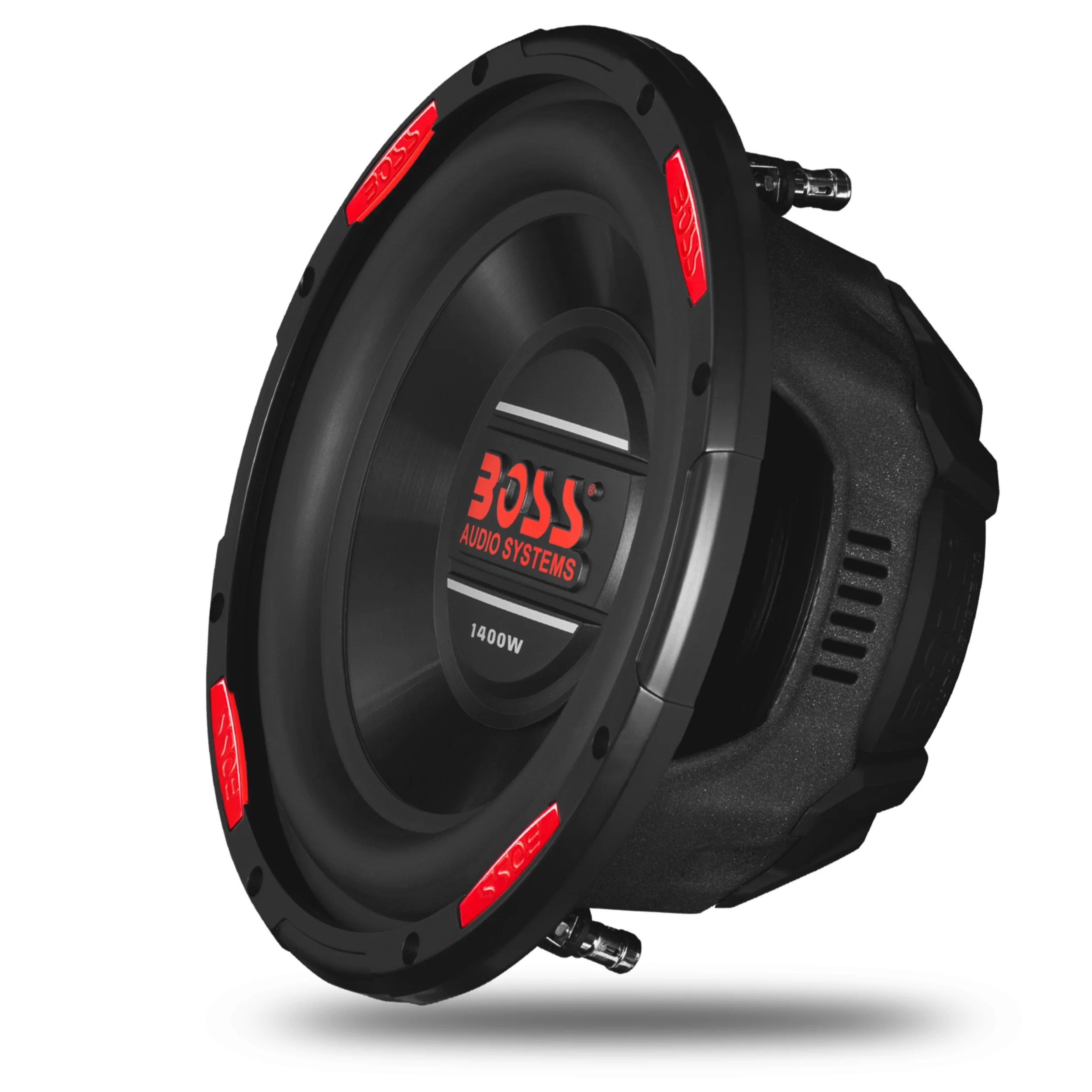 BOSS Audio Systems AR100DVC Armor Series 10 Inch Car Audio Subwoofer - 1400 Watts Max, Dual 4 Ohm Voice Coil, Sold Individually, For Truck, Boxes and Enclosures, Use With Amplifier