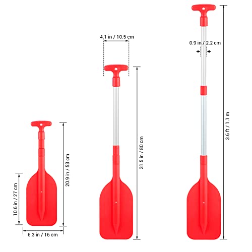 2Pcs Telescopic Kayak Paddle Rafting Boat Paddle Canoe Oars Plastic Aluminum Alloy Boat Oars