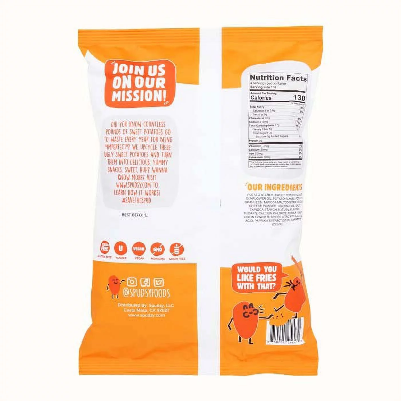 SPUDSY FRIES SWT POT RCH