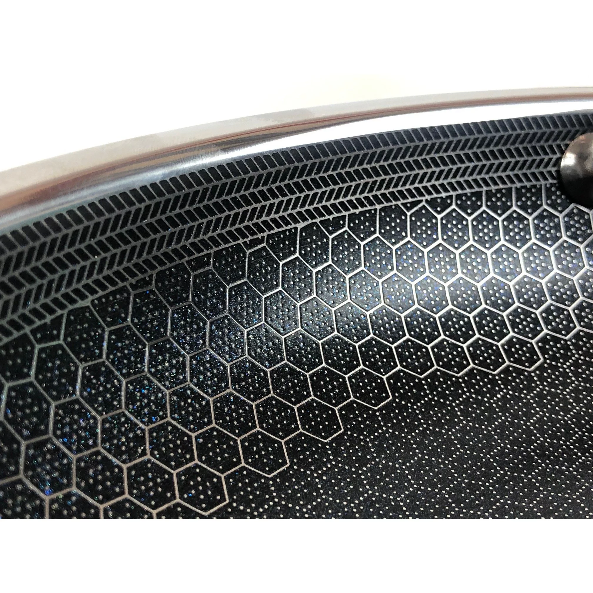 Hexclad Commercial 7 Piece Cookware Pan Set, Hybrid, Nonstick Tri-Ply, Stainless Steel