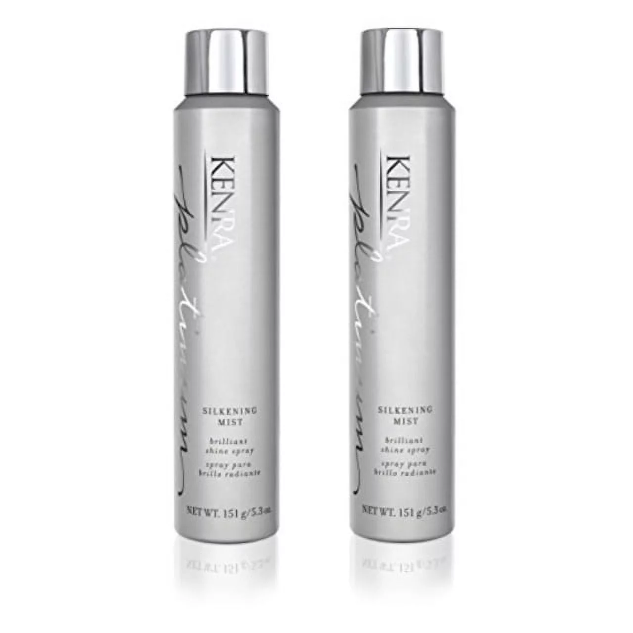 Kenra Platinum Silkening Mist Hairspray, 55% Voc, 5.3-Ounce (2-Pack)