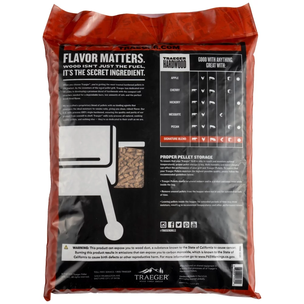 Traeger Signature Blend BBQ Wood Pellets, 20lbs