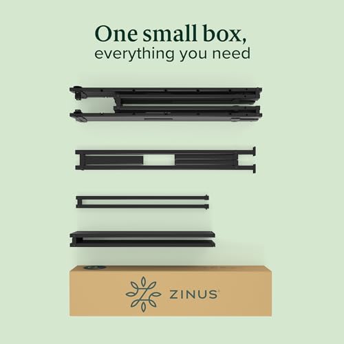 ZINUS Rumi 14in Full Metal Bed Frame, Quick Assembly SmartBase® Mattress Foundation, Heavy Duty Sturdy Steel with No Box Spring Needed, Eco-Friendly Packaging, Black