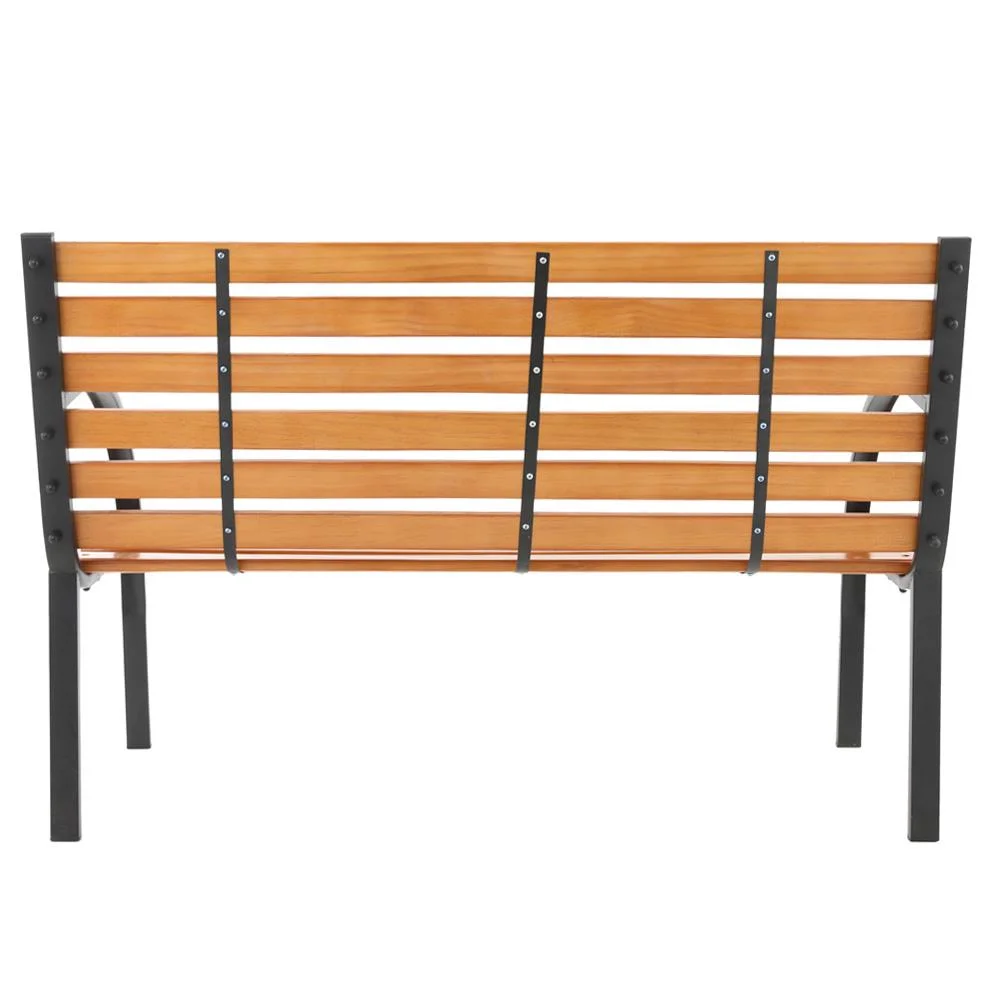 UBesGoo Iron Hardwood Park Bench, 48