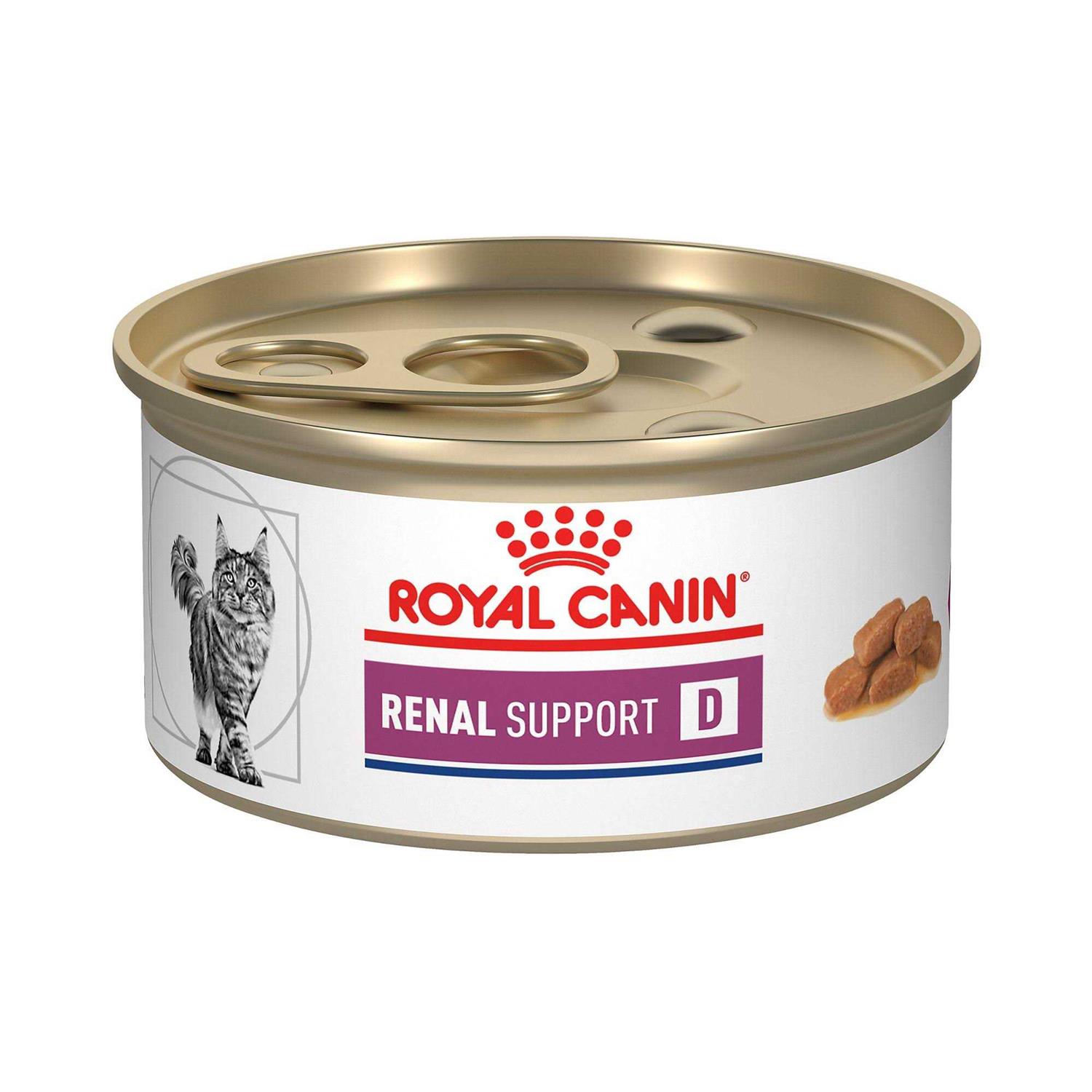 Royal Canin Veterinary Diet Feline Renal Support D Canned Food - Pet Supplies online store