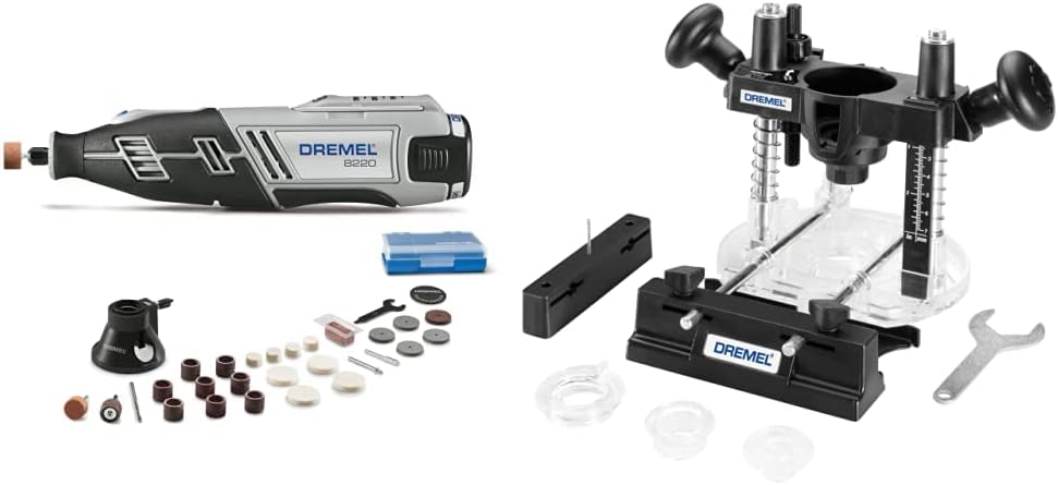 Dremel 8220-1/28 12-Volt Max Cordless Rotary Tool Kit- Engraver, Sander, and Polisher- Perfect for Cutting, Wood Carving, Engraving, Polishing, and Detail Sanding- 1 Attachment & 28 Accessories