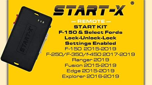 Start-X Remote Starter Kit for Ford F-150 (2015-2019), F-250 (2017-2019), Ranger 2019 | Plug n Play | Settings Enabled in The Dash