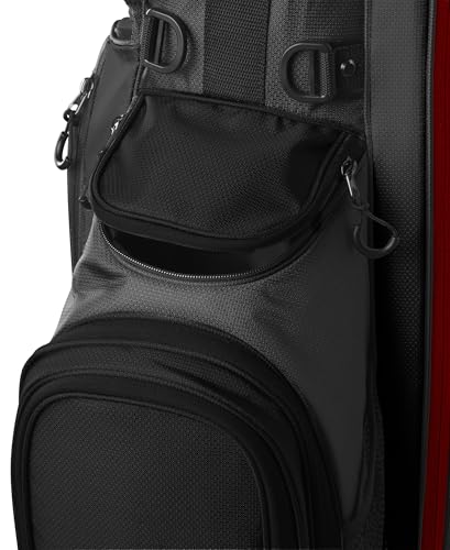Wilson Feather Golf Cart Bag - Black/Grey/Red