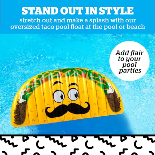 BigMouth Inc. Pool Float, Large Lounge Raft, Durable Vinyl Floatie, Summer Pool Party Water Toy