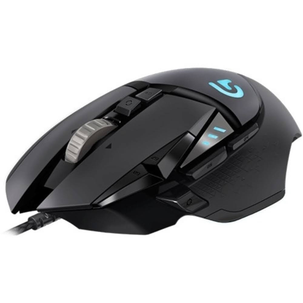 Logitech G502 Proteus Spectrum - Wired Optical 11-Button Scrolling Gaming Mouse with RGB Lighting - Black