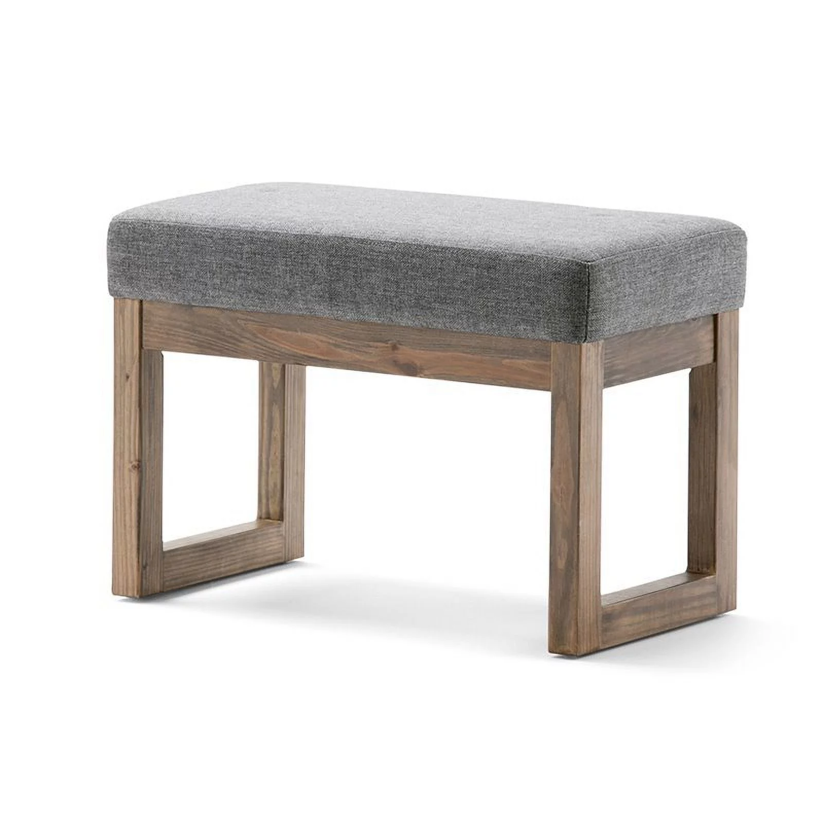 Atlin Designs Small Living Room Bench in Gray