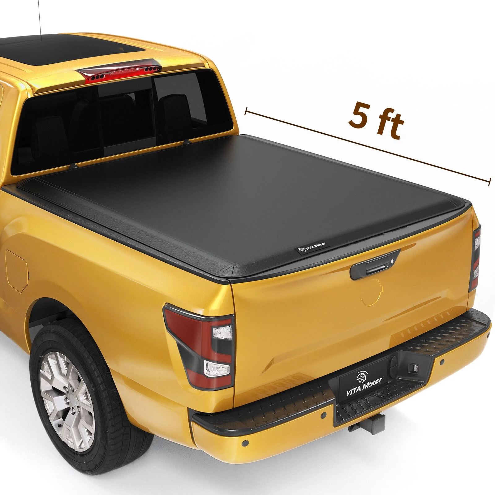 Ledkingdomus Soft Tri-fold Truck Tonneau Cover for 2019-2023 2024 Chevy Silverado/GMC Sierra 1500 5.8 ft Bed