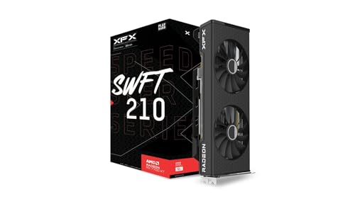 XFX Swift AMD Radeon RX 9060 XT OC Gaming Edition with 8GB GDDR6 HDMI 2xDP, AMD RDNA 4 RX 9060XT RX-96TSW8GBA