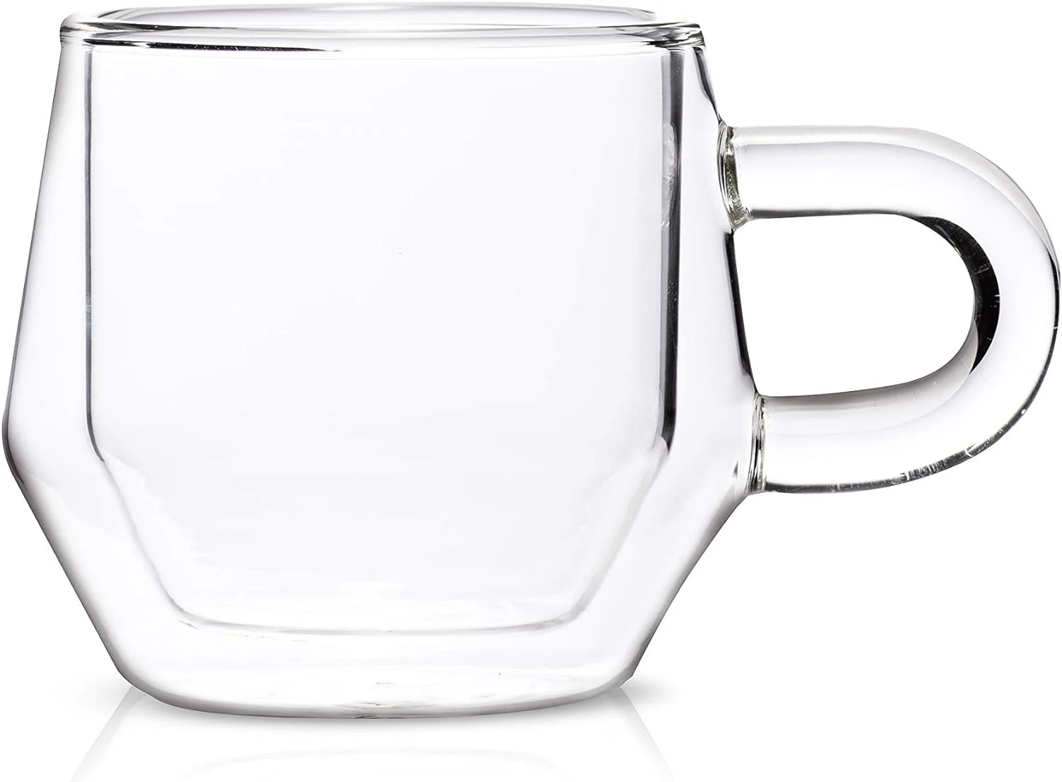 Double Walled Glass Espresso Cups By I 2, 4Oz Clear Insulated Cortado Glasses With Handles I Perfect Double Shot Espresso Glass Or Cortado Cup | Designed In The By  Ltd.