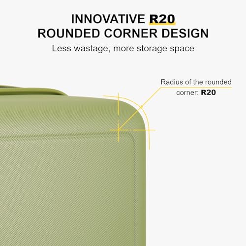 LEVEL8 Hard Shell Carry on Luggage Airline Approved, Carry-on Suitcases with Wheels, Lightweight Luminous Textured Hardside Travel Bag with Tsa Lock, 20 Inch, Black