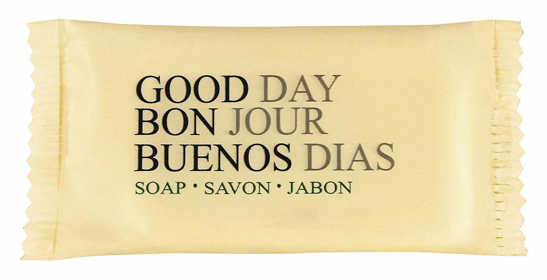 Good Day Body Soap,WH,0.75 oz,Pleasant,PK1000  TD390075