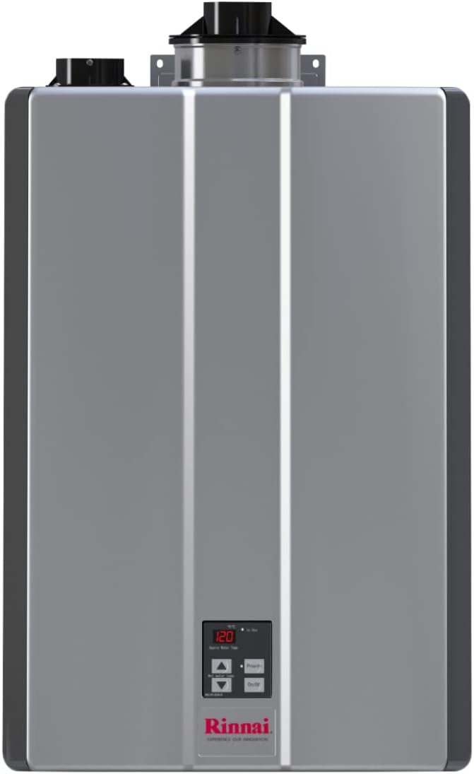 Rinnai RSC199iP Smart-Circ Condensing Gas Tankless Water Heater, Super High Efficiency Plus Propane Heater, Up to 11 GPM, Indoor Installation, 199,000 BTU