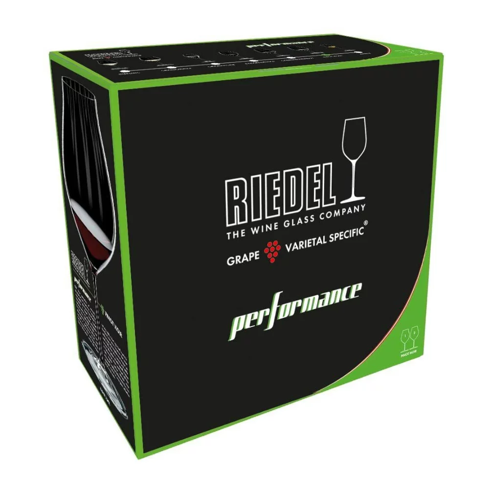 Riedel Performance Pinot Noir Wine Glass (Set of 6) Bundle with Wine Pourer