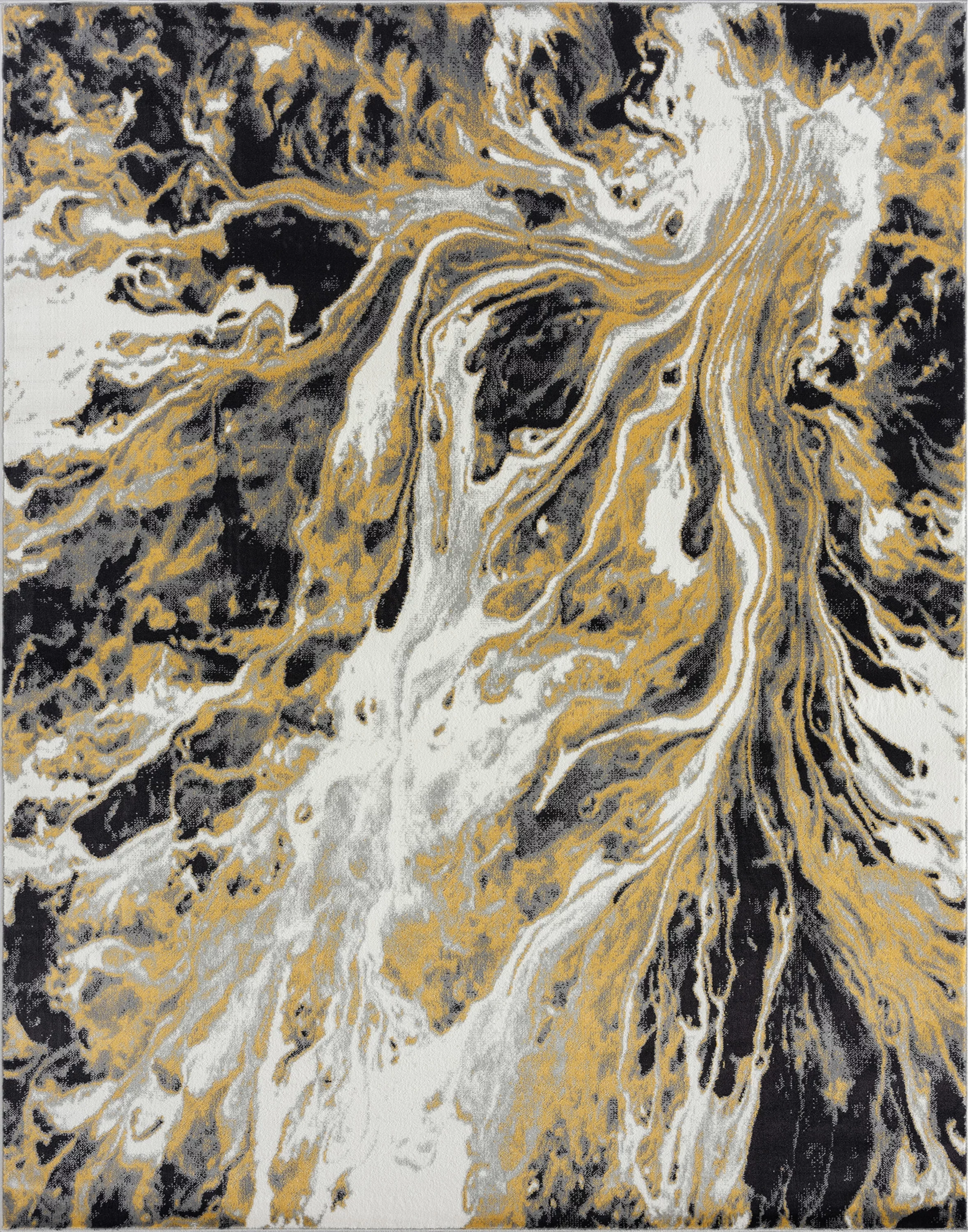 8x10 Modern Yellow Large Area Rugs for Living Room | Bedroom Rug | Dining Room Rug | Indoor Entry or Entryway Rug | Kitchen Rug | Alfombras para Salas 7'11'' x 10'3''