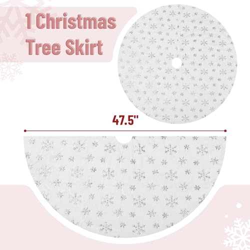 Mr. Pen- Christmas Tree Skirt 48 inches, Knitted Christmas Skirt Tree, Xmas Tree Skirt