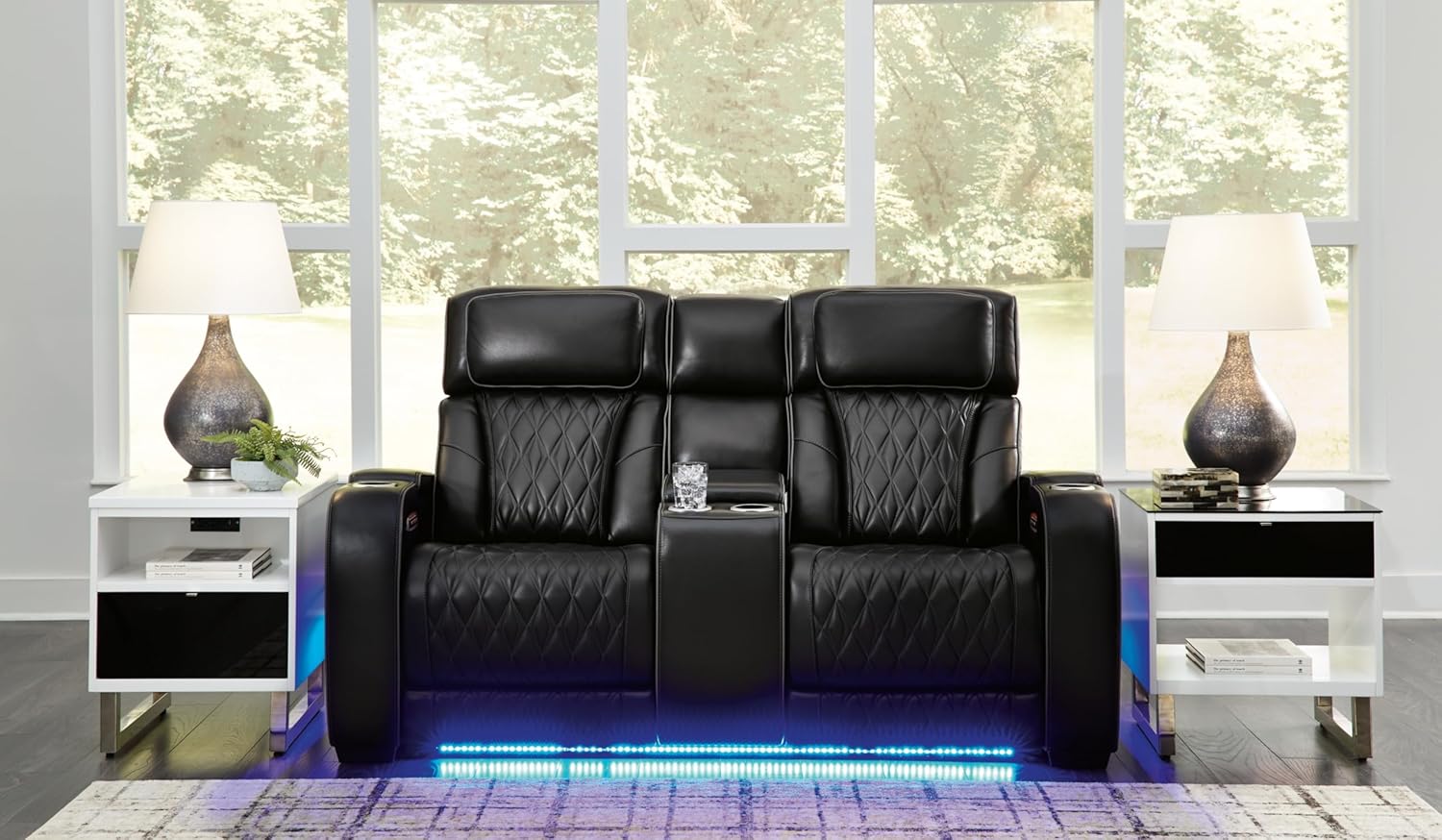 Signature Design by Ashley Boyington Power Reclining Loveseat with Console Love Seats, 75