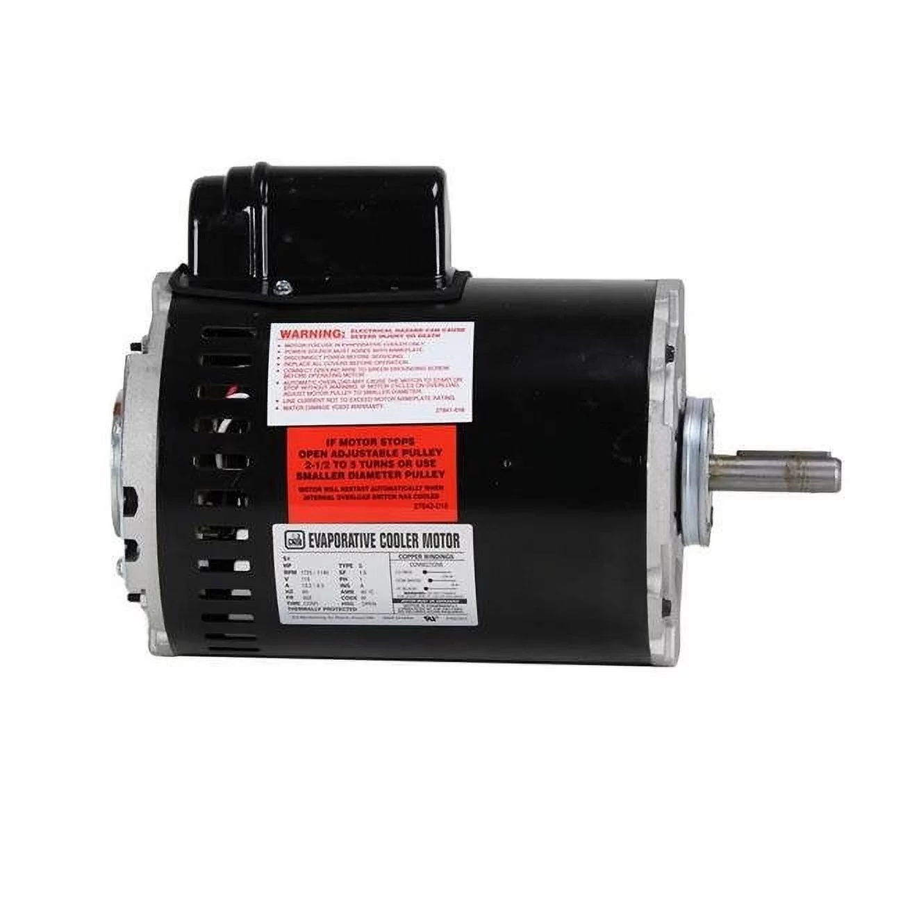 Dial Manufacturing 2395 1 HP 2 Speed Single Inlet Evaporative Cooler Motor