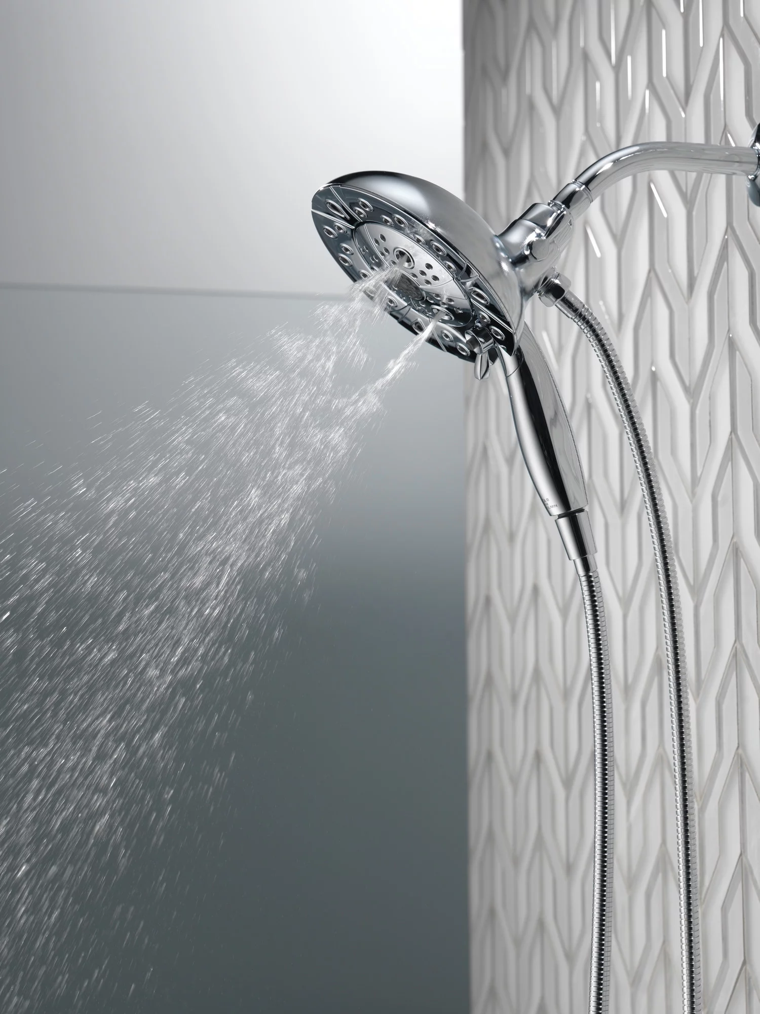 Delta 5-Spray Hand Shower and Shower Head Combo in Chrome 58480-PK