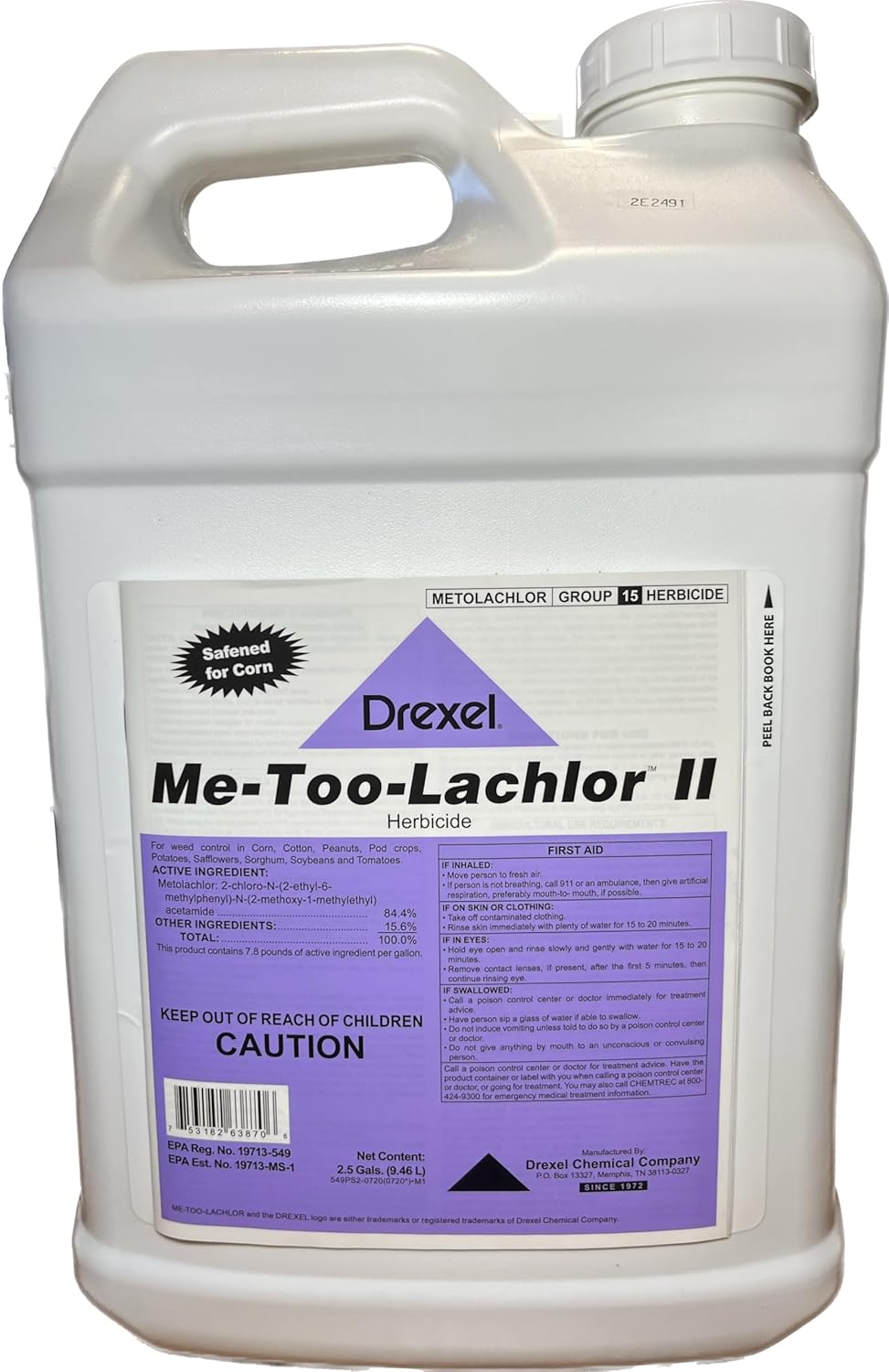 Me-Too-Lachlor II Herbicide - 2.5 Gallons (Replaces Dual II Magnum)