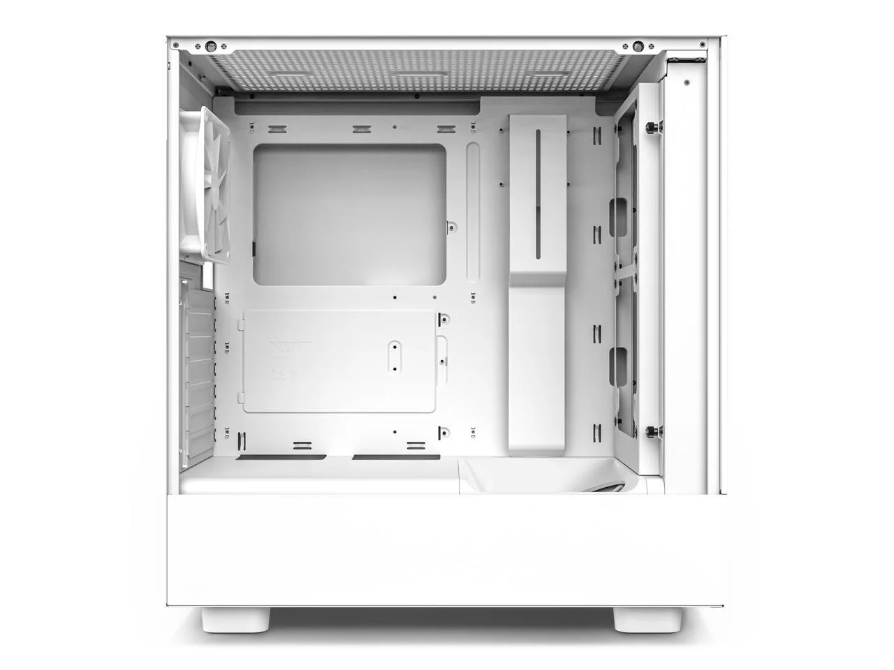 NZXT H5 Flow - All White CC-H51FW-01 White SGCC Steel, Tempered Glass ATX, Micro-ATX, mini-ITX Computer Cases