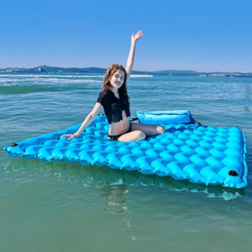 2025 Upgrade Giant Inflatable Floating Mat-Pool Float Lake Floats for Adults with Pool Hammock Pool Mats for Floating Swimming Pool Beach Lake for Summer Water Party