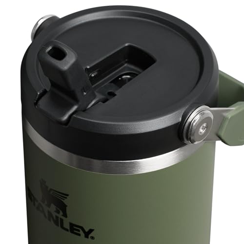 Stanley IceFlow Flip Straw Tumbler with Handle 30 oz | Twist On Lid and Flip Up Straw | Leak Resistant Water Bottle | Insulated Stainless Steel |BPA-Free | Lilac