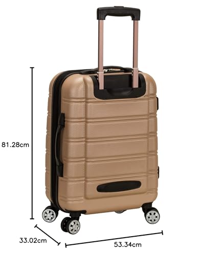 Rockland Vara Softside 3-Piece Upright Luggage Set, Expandable,Black dot, (20/22/28)