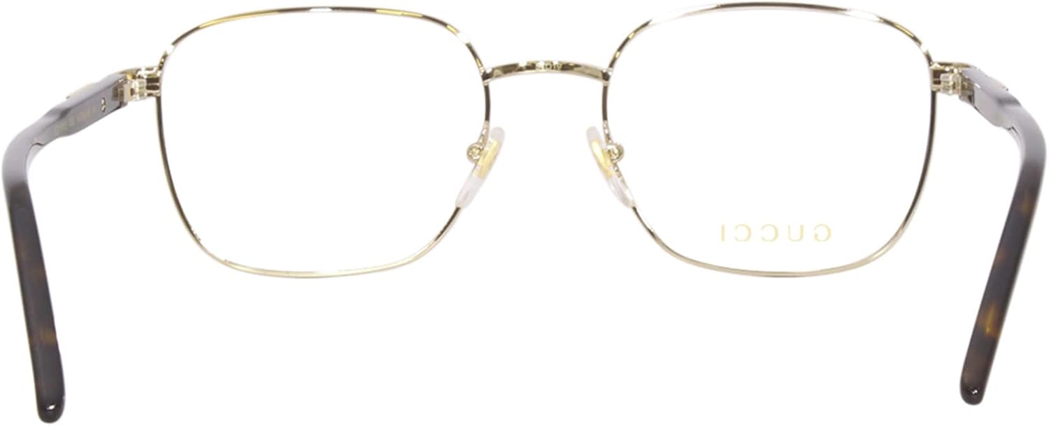 Gucci GG1161O 002 Gold Square Men's Eyeglasses