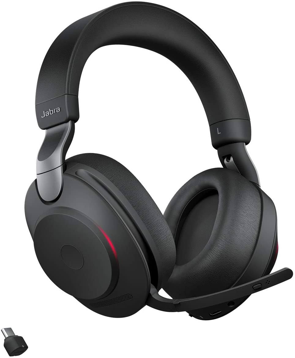 Jabra Evolve2 85 UC Stereo - Headset - full size - Bluetooth - wireless, wired - active noise canceling - 3.5 mm jack - noise is