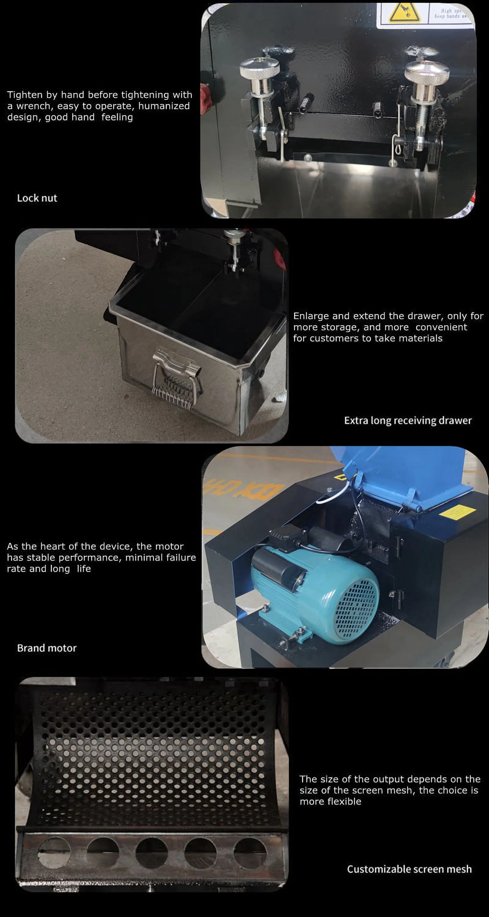 INTSUPERMAI Commercial Food Waste Shredder Fish Chicken Bone Crusher Plastic Bottle Crusher