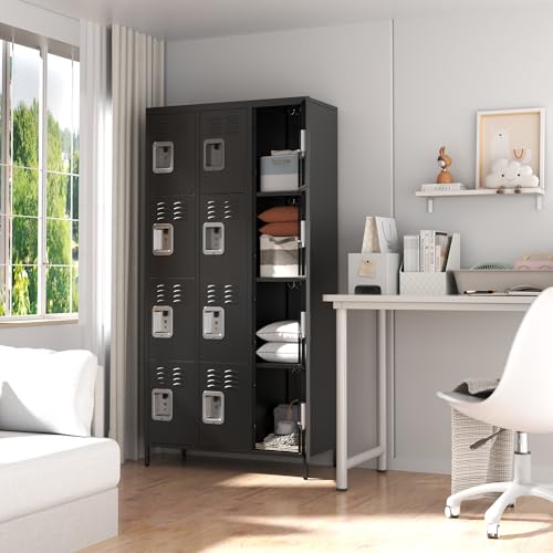 Metal Locker 3 Doors Storage Lockers for Employee,72