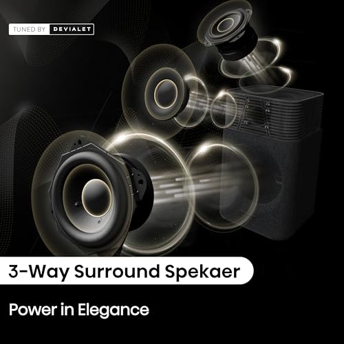 Hisense HT Saturn 4.1.2Ch Sound Bar with Wireless Subwoofer, Dolby Atmos, DTS:X, Bluetooth 5.3, EzPlay, 4K HDMI Pass Through, Roku TV Ready, HDMI/AUX/ARC/Optical/USB, 5 EQ Modes, Hi Concerto